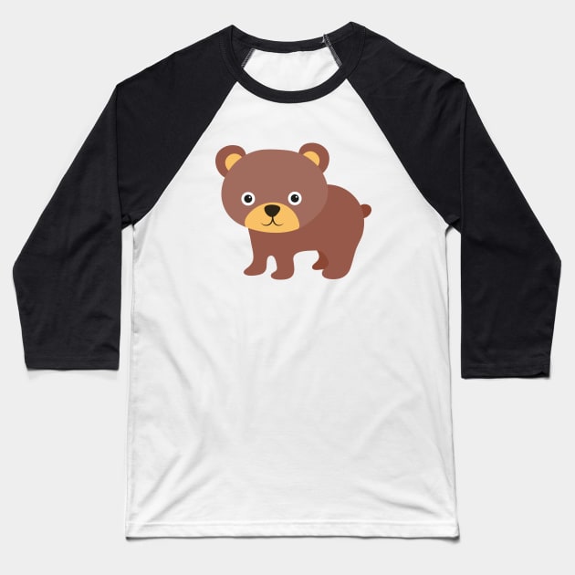 Cute Teddy Bear for Kids Baseball T-Shirt by vladocar